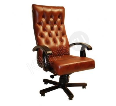 Кресло руководителя кожа коричневое