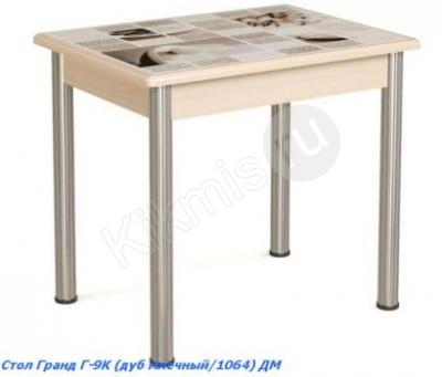 Стол Гранд Г-9К кухонный с фотопечатью (дуб млечный/1064) ДМ,купить обеденный стол недорого,обеденный стол из дерева,большой обеденный стол,обеденный стол размеры, мебель столы обеденные,дешевые обеденные столы,стол обеденный малайзия,обеденный стол купить в москве, стол трансформер обеденный раздвижной,обеденный стол 2,купить обеденный стол на кухню,