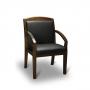 Кресло для посетителей Конгресс нат кожа черная/дерево,конференц кресло,конференц кресло купить,конференц кресло купить в москве.