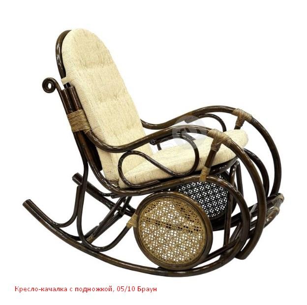 Кресло-качалка с подножкой, 05/10 Браун RH
